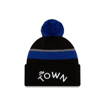 Golden State Warriors Gorra | New Era 2019 NBA Authentics City Series Pom Knit Beanie Mexico - Negros
